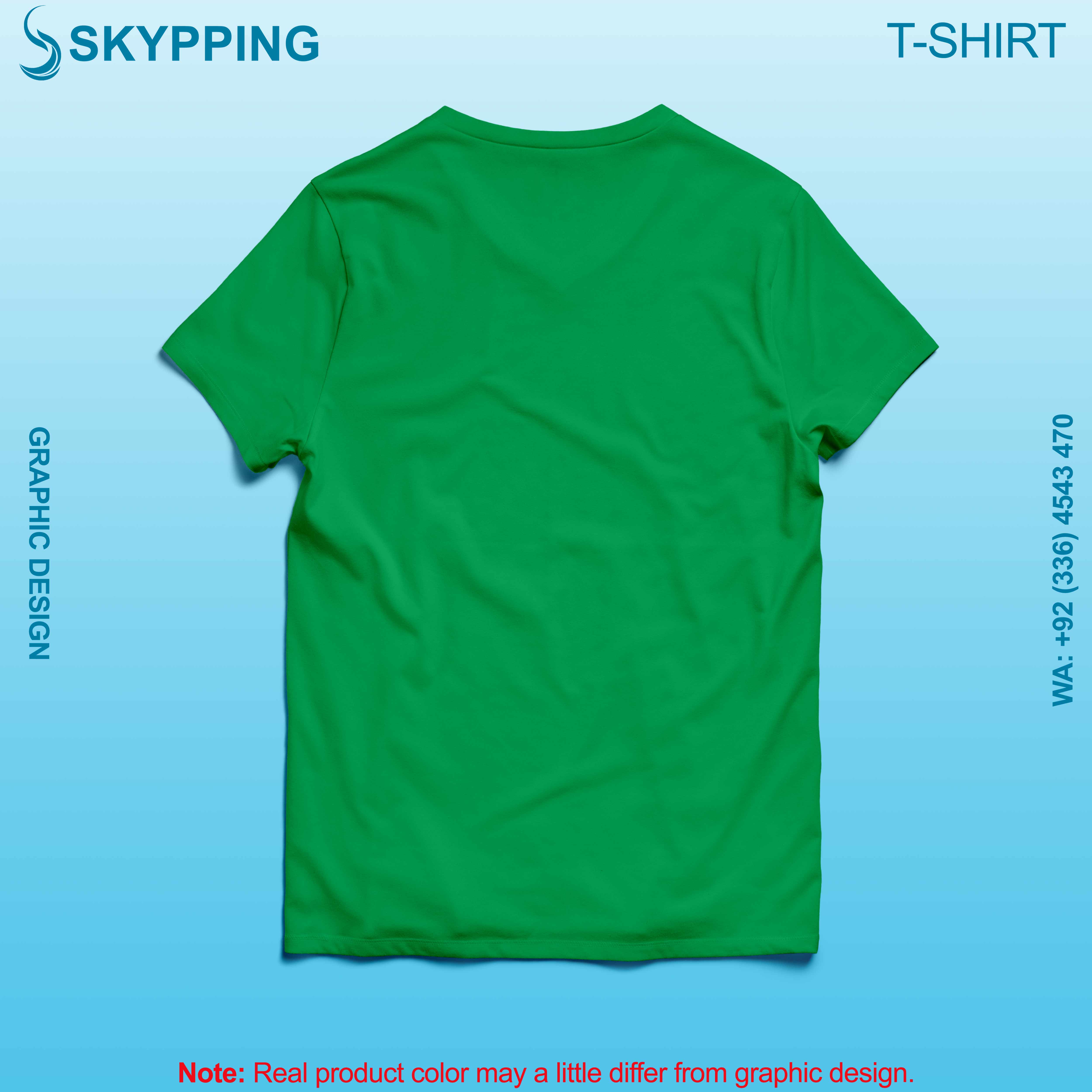 V-Neck Short set-in style sleeve long length t-shirt with shoulder panel for men